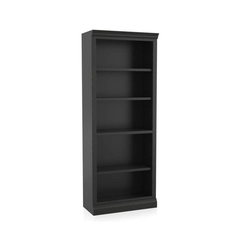 Cameo Bruno Black Middle Open Bookcase - Image 1