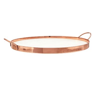 Marble and Copper Serve Tray - Image 0