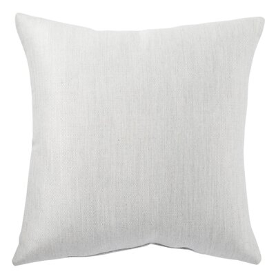 Summit Indoor/ Outdoor Solid Light Gray Throw Pillow - Image 0