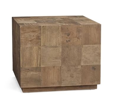 Patchwork Reclaimed Wood End Table - Image 3