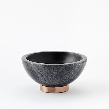 Marble + Copper Dip Bowl, Black - Image 2