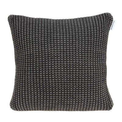 20" X 7" X 20" Transitional Charcoal Pillow Cover With Down Insert - Image 0
