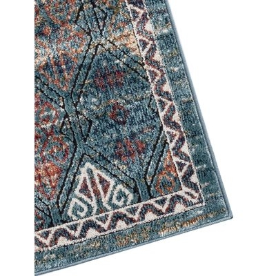 Basso Teal/Red Area Rug - Image 0