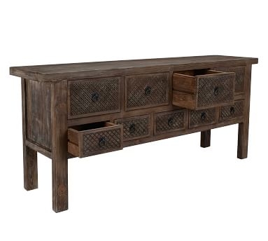 Chico Small Console Table, Light Washed Reclaimed Pine - Image 2