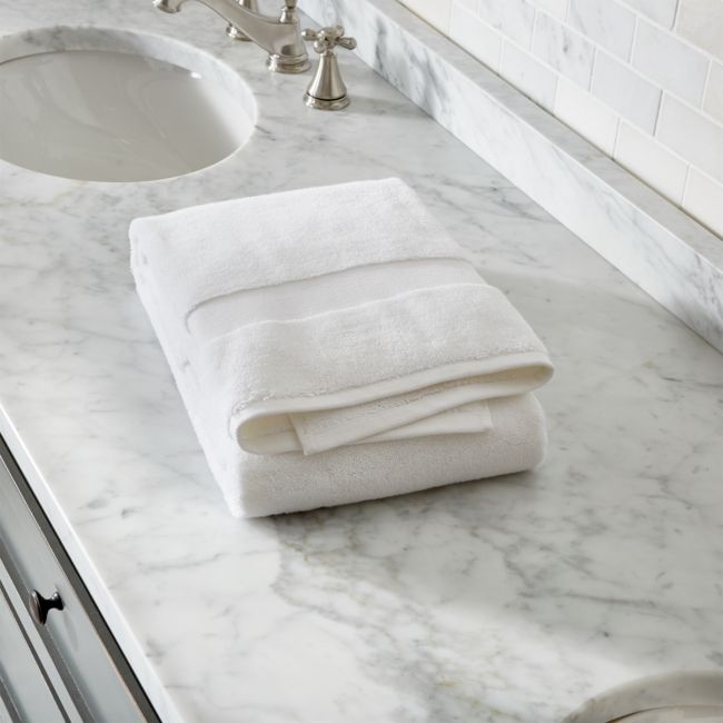 Organic Turkish Cotton White Bath Towel - Image 0