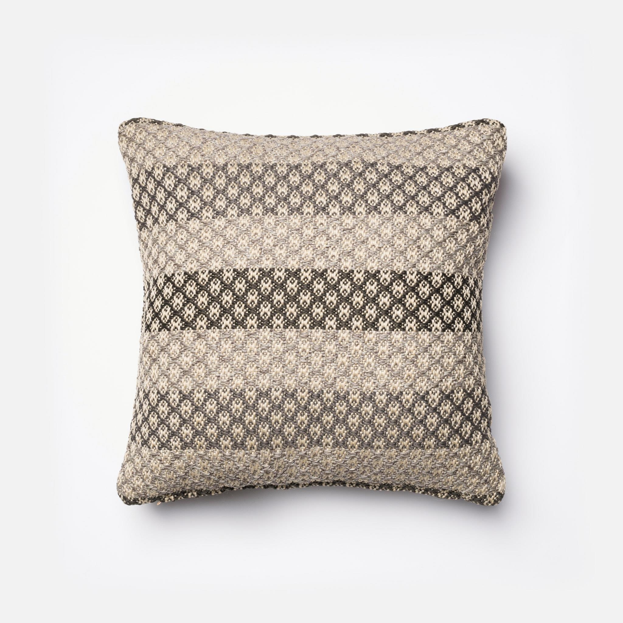 PILLOWS - GREY / MULTI - 18" X 18" Cover w/Down - Image 0