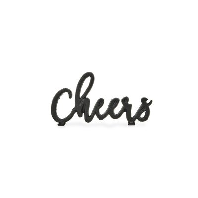 Golden Cast Iron "Cheers" Table Décor - Image 0