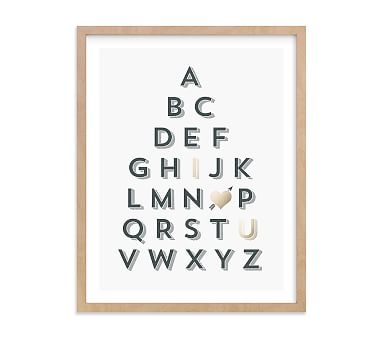 ABC love Wall Art by Minted(R) 11x14, Natural - Image 0