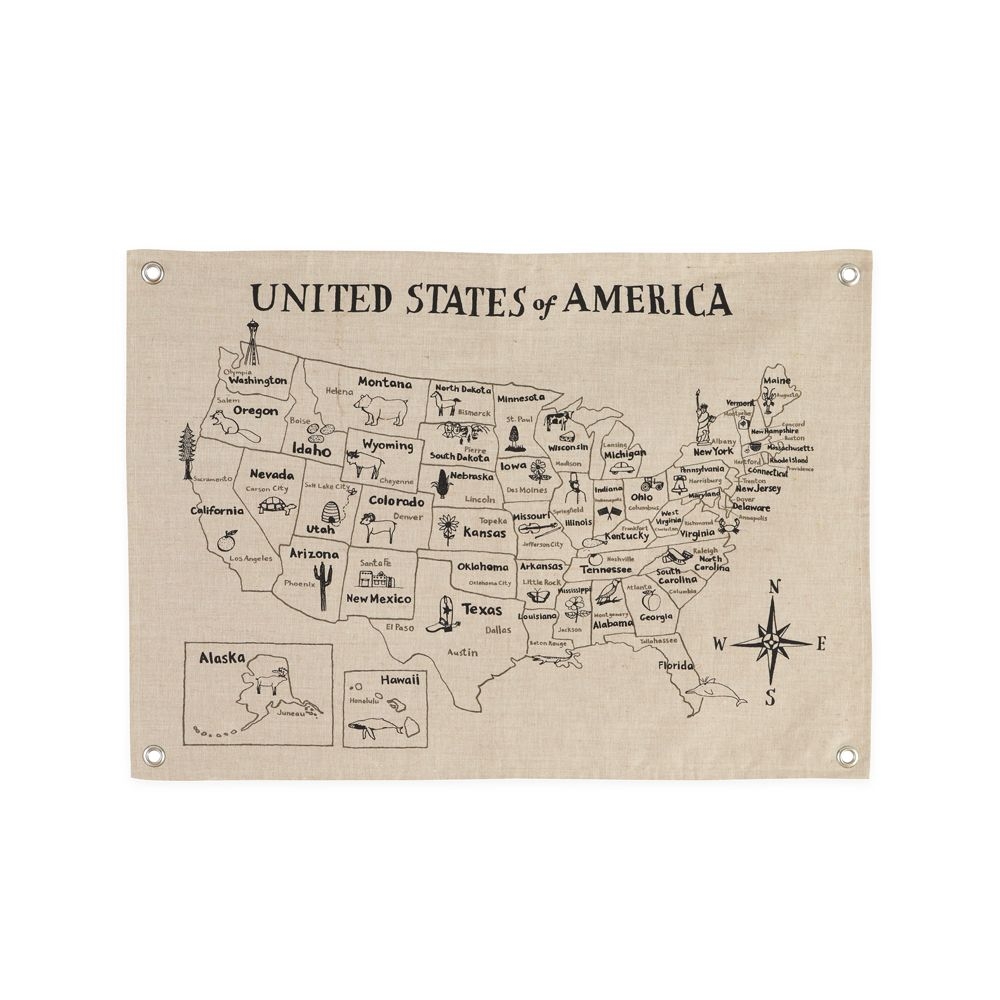 Canvas United States Map - Image 0