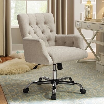 Zahra Swivel Executive Chair / Ivory - Image 0