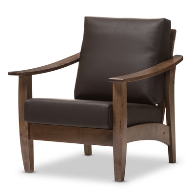 Naccarato Faux Leather Armchair - Image 0