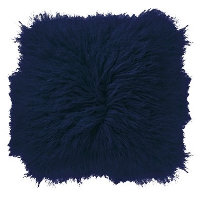 Borealis Lamb Fur Throw Pillow - Image 0