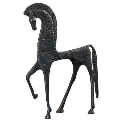 Greek Ironwork Spartan Horse Figurine - Image 0