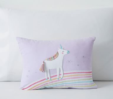 Molly Unicorn Pillow, 12x16, Lavender - Image 0