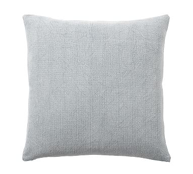 Stonewashed Cotton Pillow Cover, 24", Light Blue - Image 0