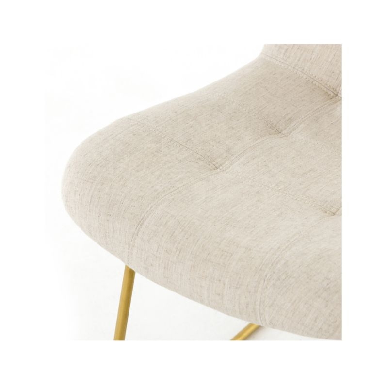 Alice Savile Natural Tufted Dining Chair - Image 8