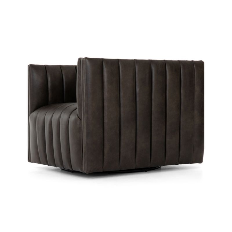 Cosima Leather Channel Tufted Chair - Image 4