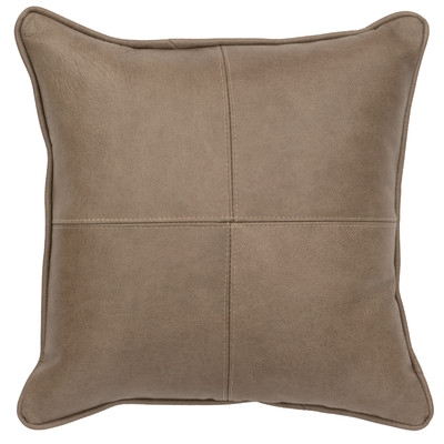 Valiant Leather Throw Pillow - Image 0
