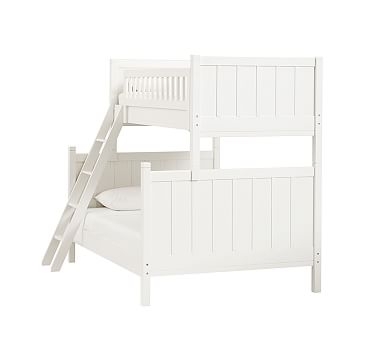 Camp Twin-Over-Full Bunk Bed, Simply White - Image 0