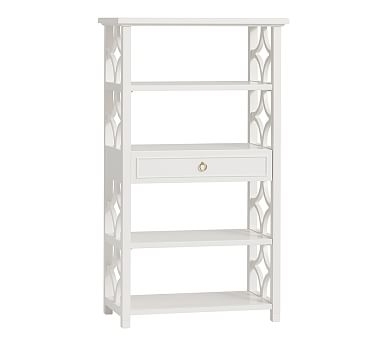 Ava Regency Storage Desk & Hutch Set, Simply White, In-Home Delivery - Image 3