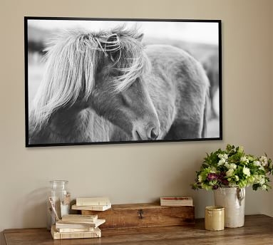 Rustic Horse Jennifer Meyers 16x20 Wood Gallery Black Mat - Image 3