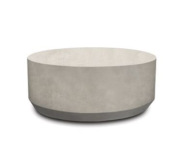 Temple Concrete Coffee Table, Light - Image 1