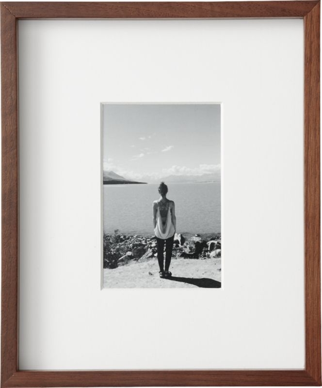 Gallery Walnut Frame with White Mat 5x7 - Image 4