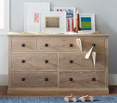 Charlie Extra Wide Dresser, Simply White, Flat Rate - Image 3