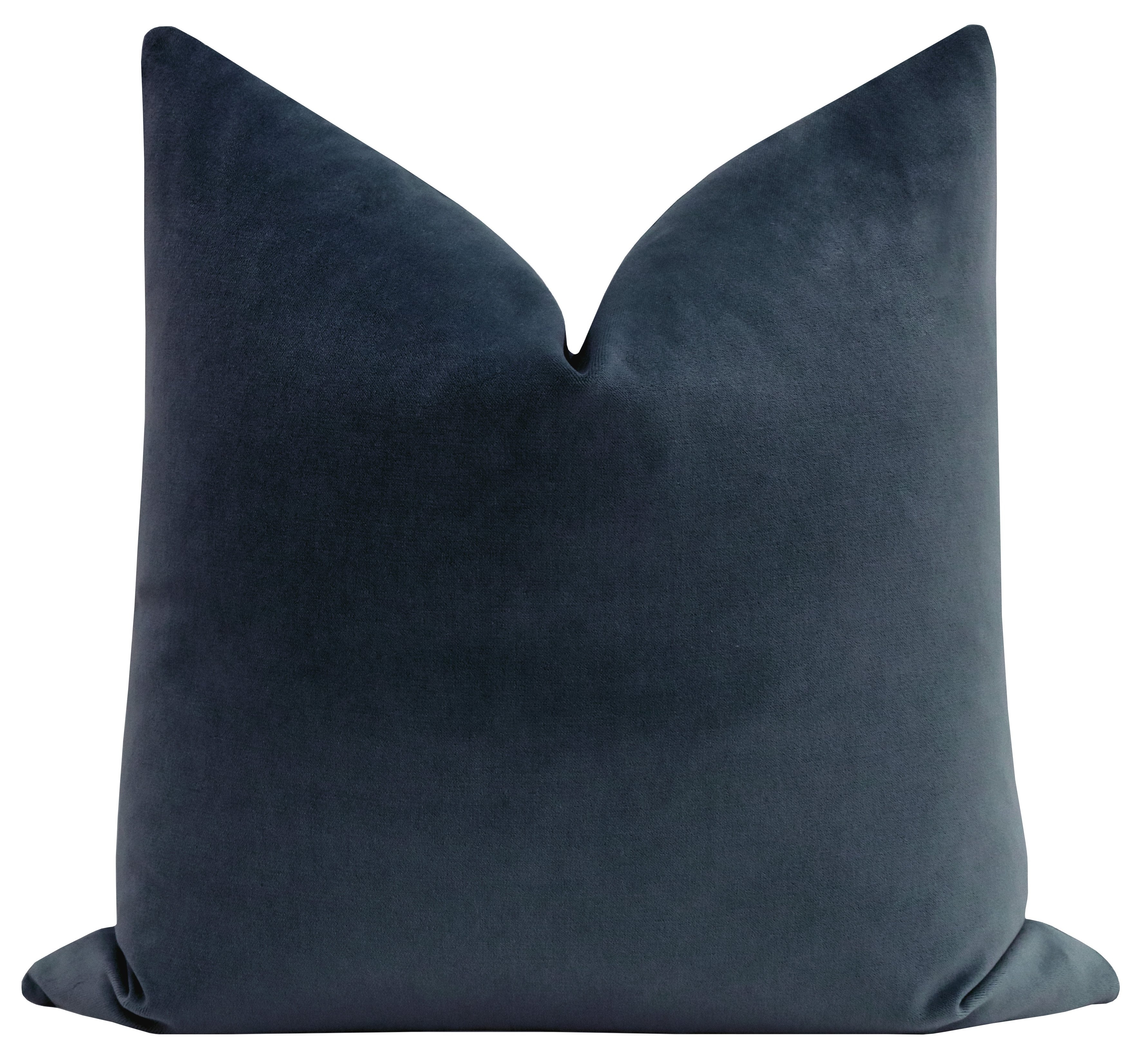 Society Velvet Pillow, Prussian Blue, 20" x 20" - Image 0