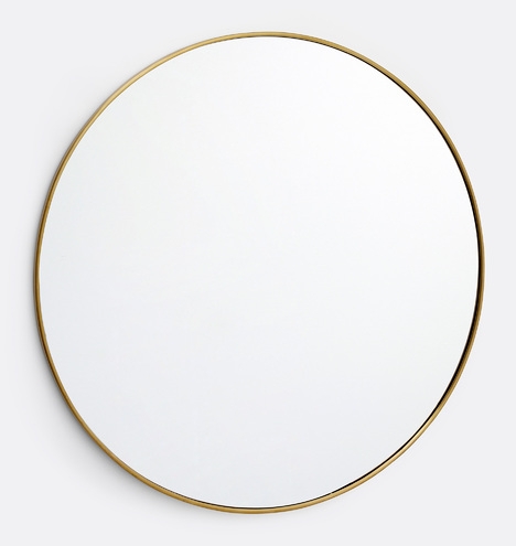 48" Round Metal Framed Mirror - Image 0