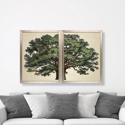 Strutt Tree Duo by Jacob George Strutt Framed Painting Print - Image 0