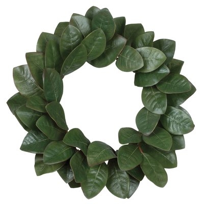 20" Diane Artificial Magnolia Leaf Wreath - Image 0