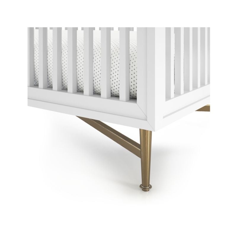 White Campaign Crib - Image 4