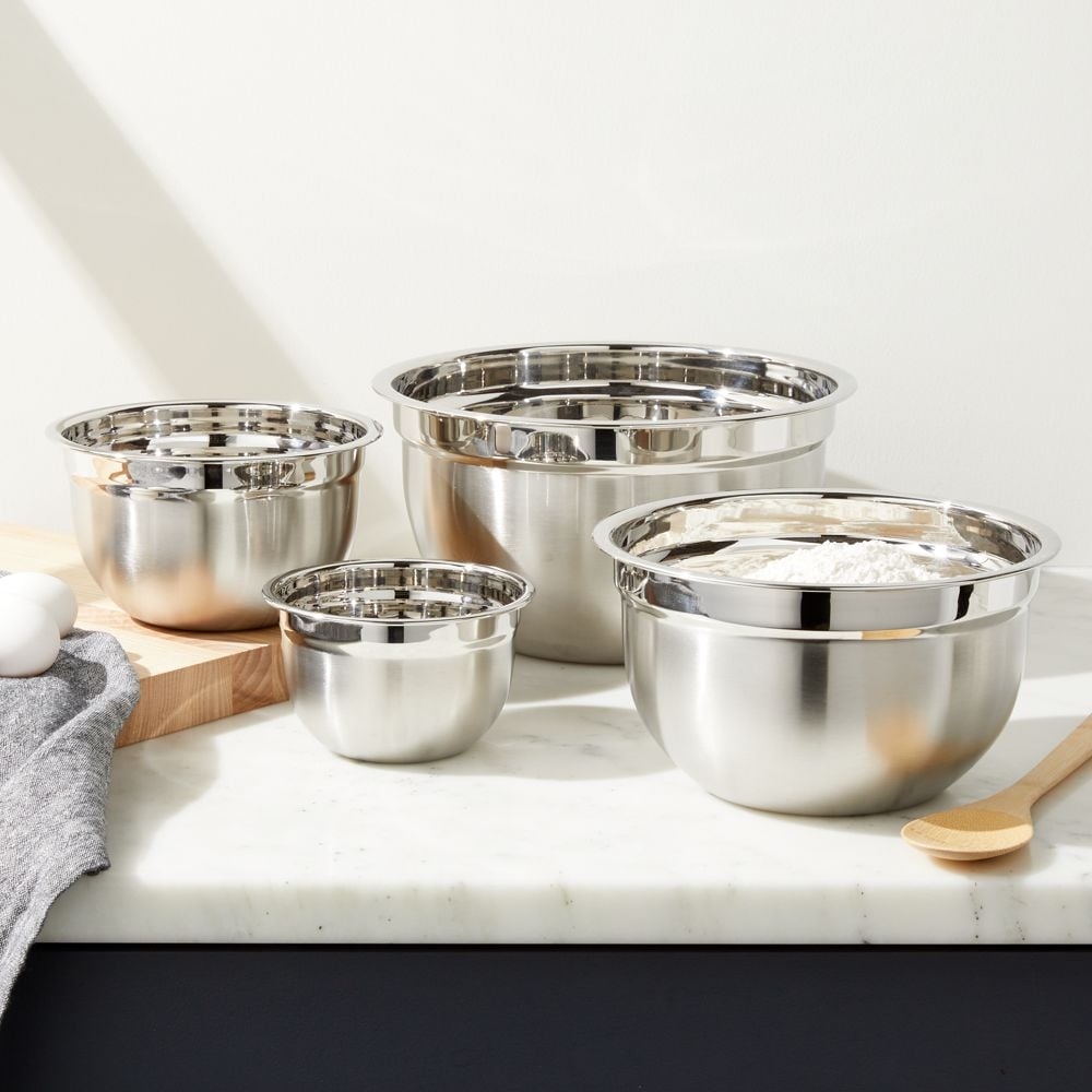 4-Piece Stainless Steel Bowls - Image 0