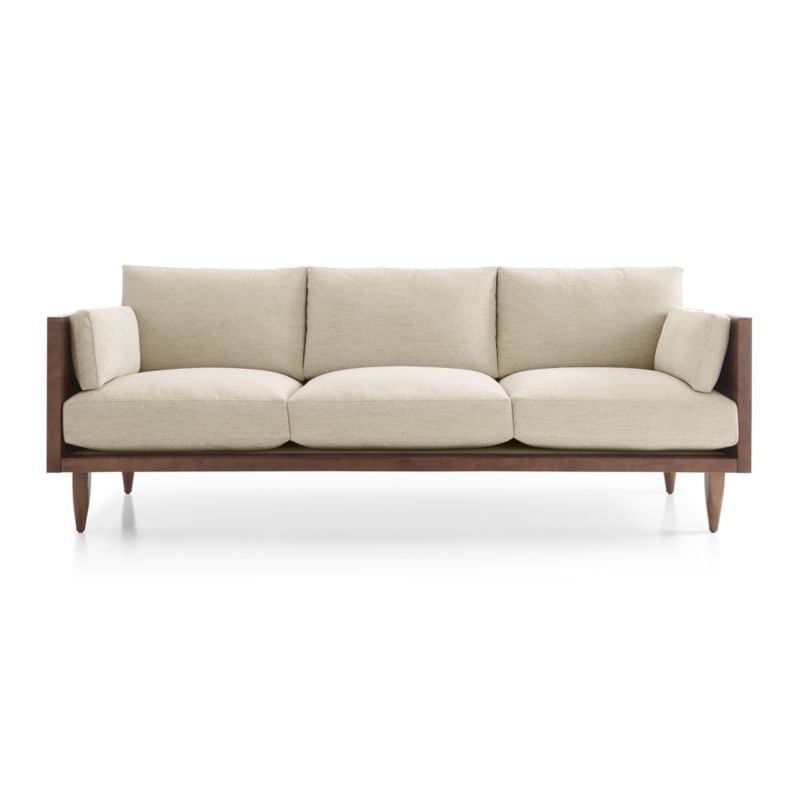 Sherwood 3-Seat Exposed Wood Frame Sofa - Image 1