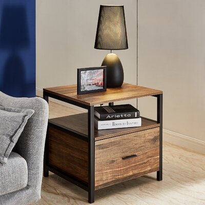 Ludie End Table with Storage - Image 0