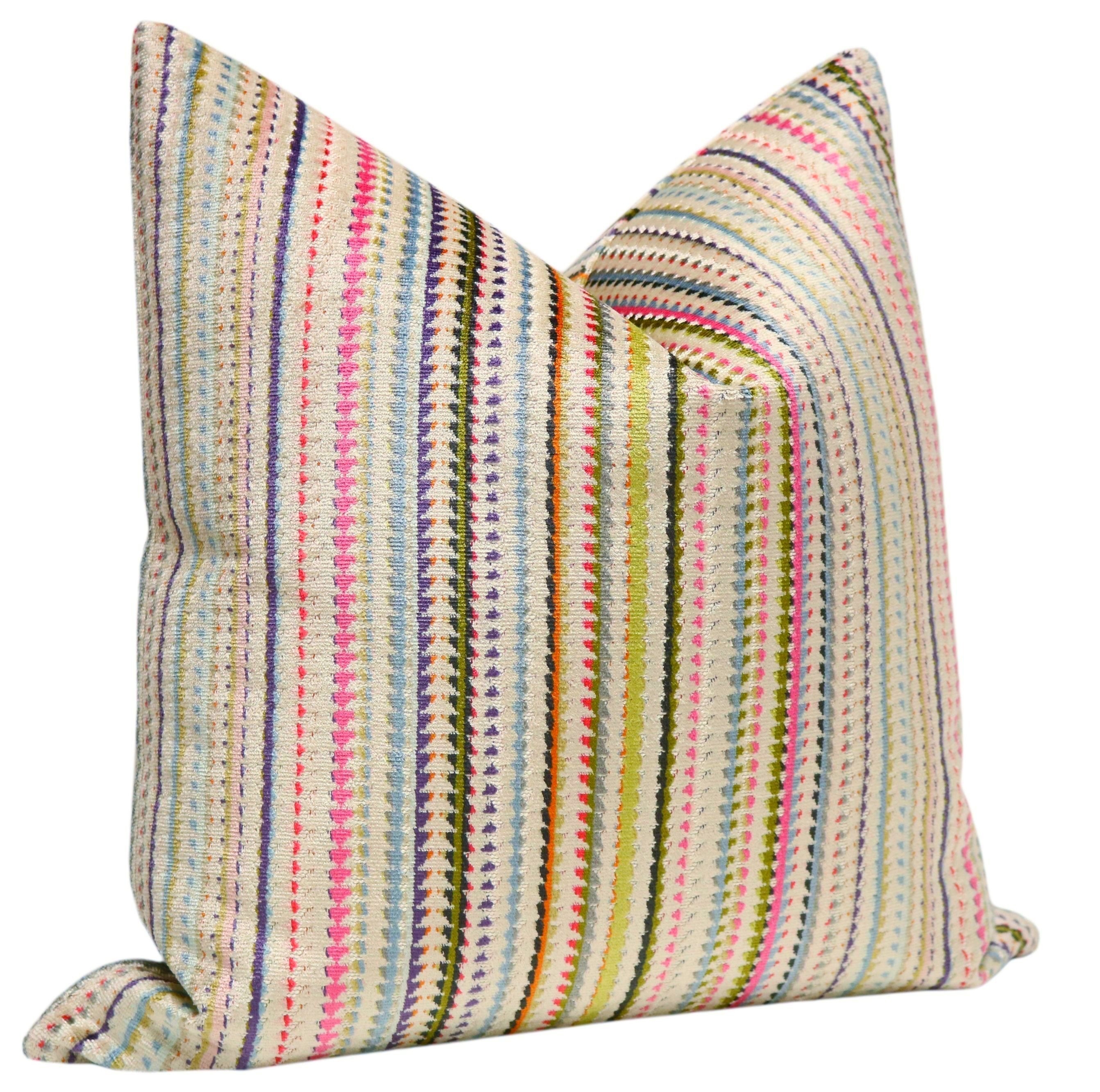 TRIBECA CUT VELVET // MULTI - Sample 4" X 4" - Image 1