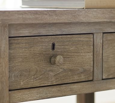 Farmhouse 28.5" 2-Drawer Nightstand, Charcoal - Image 2