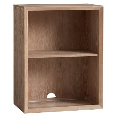 Callum Single 2-Shelf Bookcase, Weathered White/Simply White - Image 2