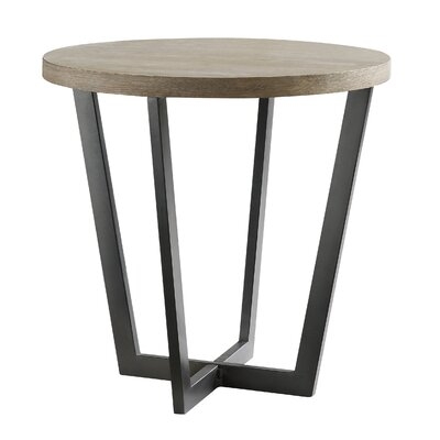 Reimers Slanted Metal and Wood End Table - Image 0