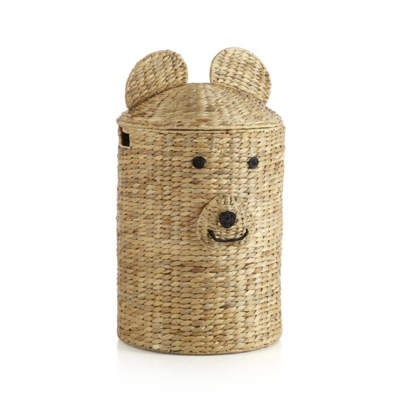 Bear Woven Kids Hamper with Handles - Image 1