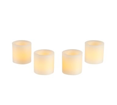 Flameless LED Wax Votive Candles - Set of 4 - Image 3