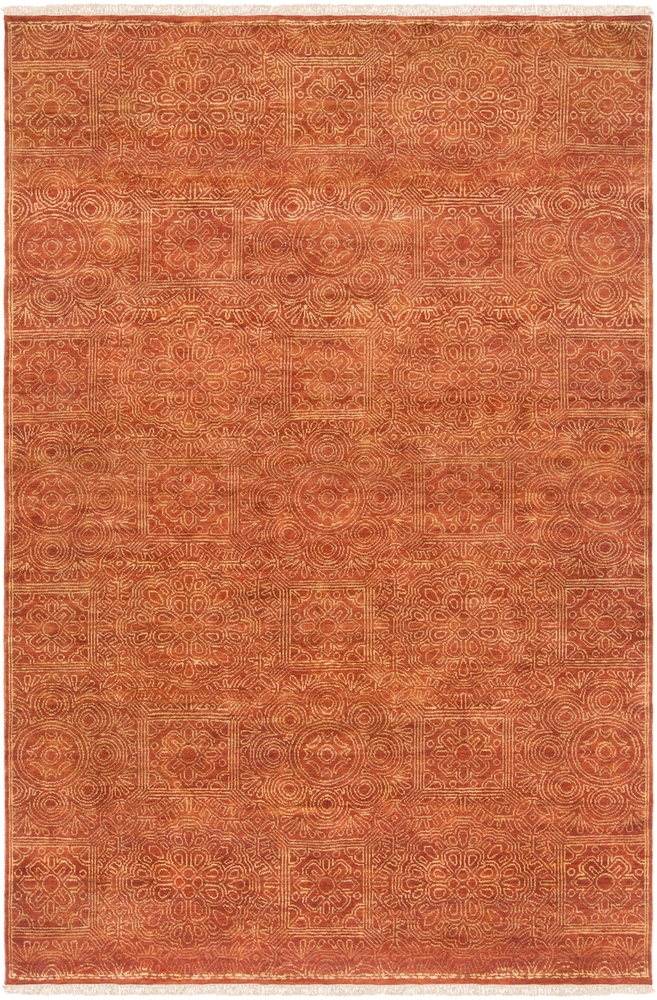 Empress Red Indoor 9' x 13' Handmade Rug - Image 1