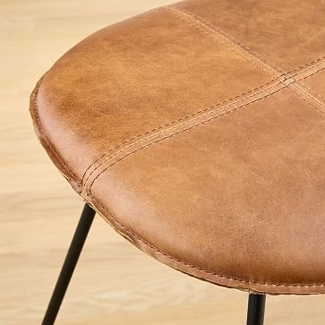 Slope Leather Backless Counter Stool - Image 2