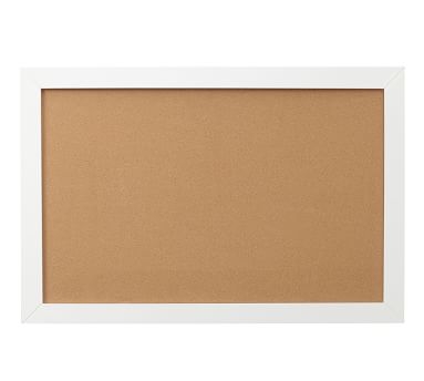 Framed Corkboard,  36" wide x 24" long , White - Image 3