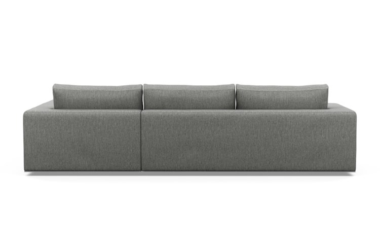 Walters Right Sectional with Grey Plow Fabric and down alt. cushions - Image 2