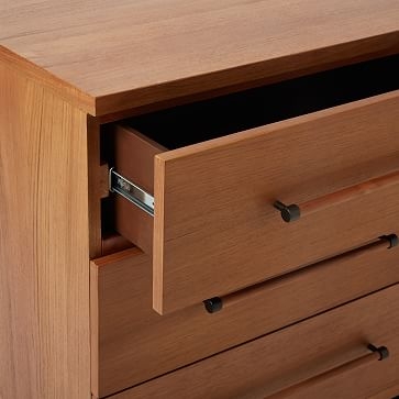 Nash Metal + Wood - 6-Drawer Dresser, Teak - Image 3