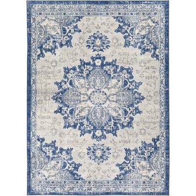 Swaney Traditional Navy/Bright Blue Area Rug - Image 0