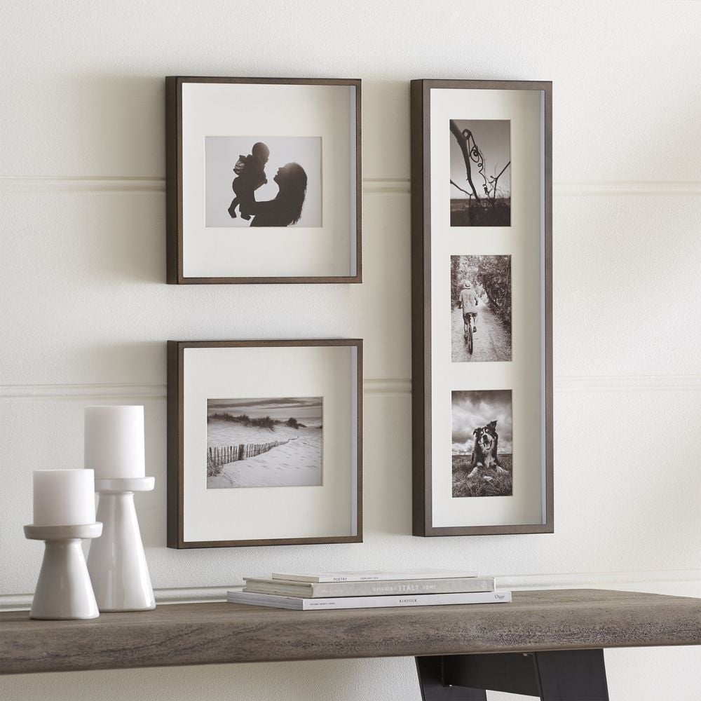 Brushed Antique Bronze Picture Frame Gallery, Set of 3 - Image 0