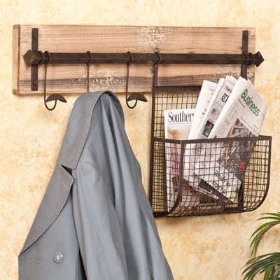 Selby Entryway Wall Coat Rack with Storage - Image 0
